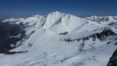 snowy mountain range