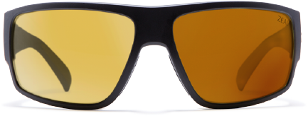 black frame sunglasses with bronze lenses
